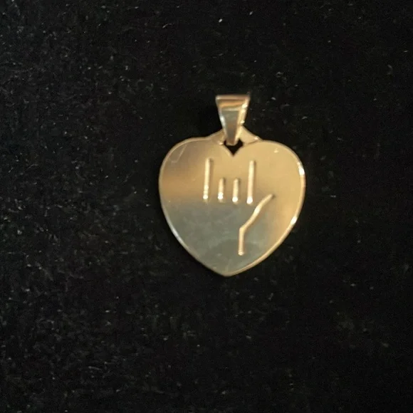 James Avery, 14k, “ I love you”, heart charm, original Avery logo - Picture 4 of 6